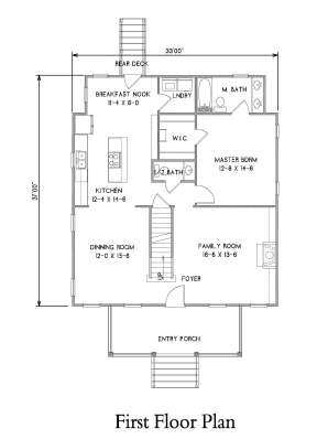 Main Level 1st floor for House Plan #4351-00008