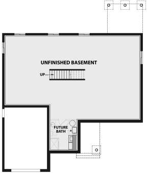 Basement for House Plan #034-01146