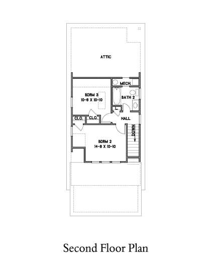Second Floor for House Plan #4351-00010