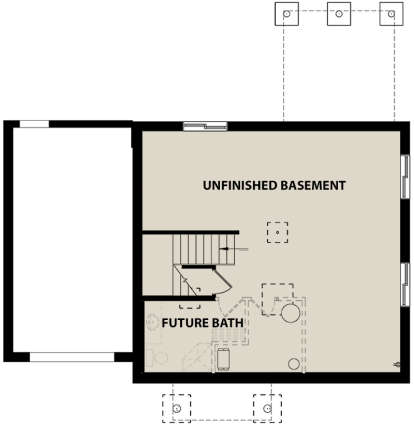 Basement for House Plan #034-01147