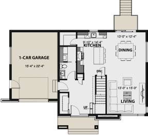 Main Floor for House Plan #034-01148