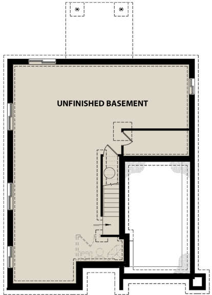 Basement for House Plan #034-01149