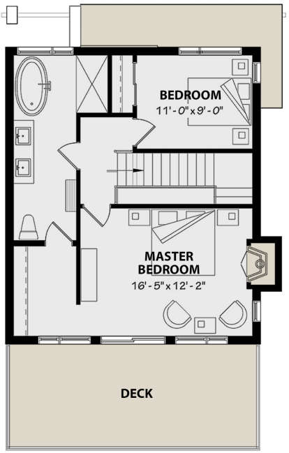 Second Floor for House Plan #034-01151