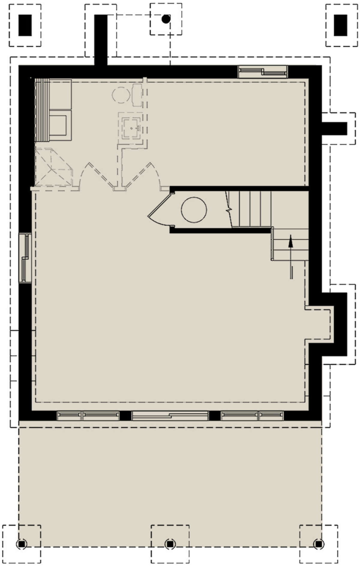 Basement for House Plan #034-01151