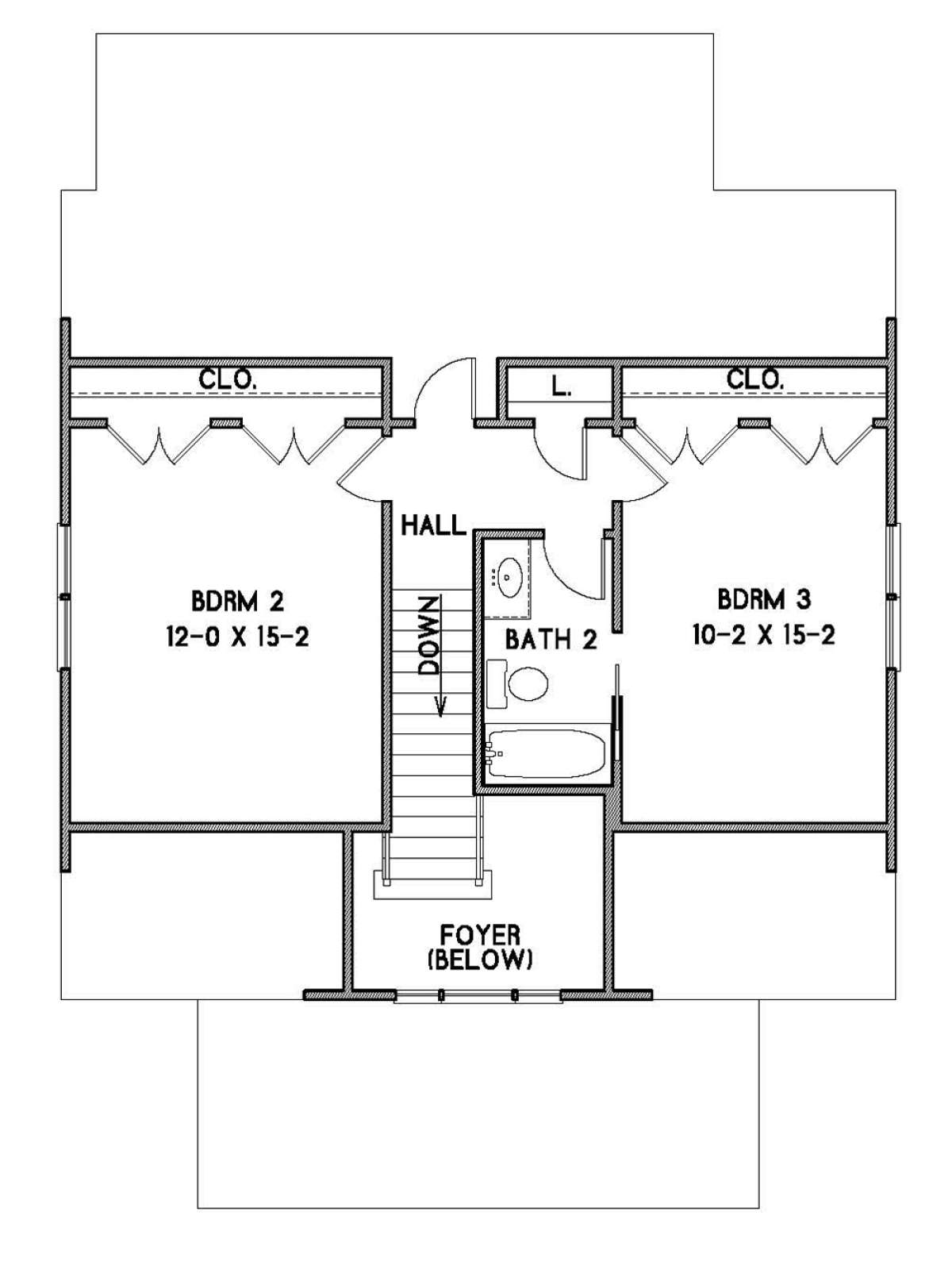 Upper 2nd floor for House Plan #4351-00013