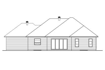 Modern House Plan #034-01153 Elevation Photo