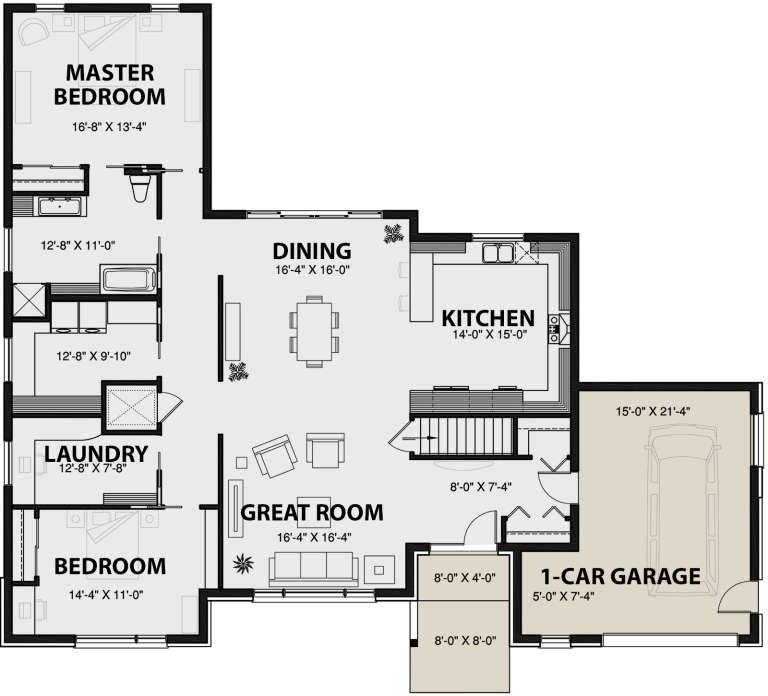 House Plan House Plan #20545 Drawing 1