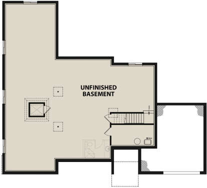Basement for House Plan #034-01153