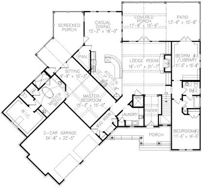 Main Floor for House Plan #699-00117