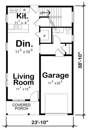 Main Level 1st floor for House Plan #402-01569