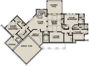 Basement for House Plan #699-00119