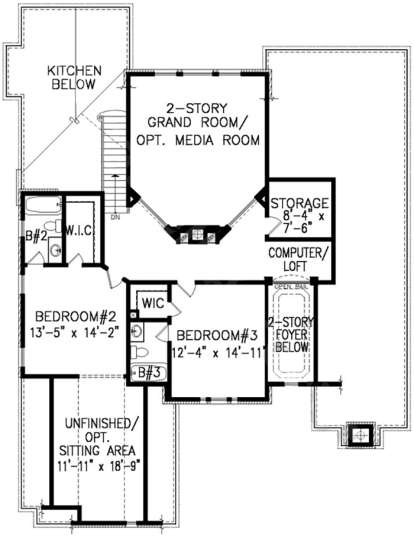 Second Floor for House Plan #699-00123