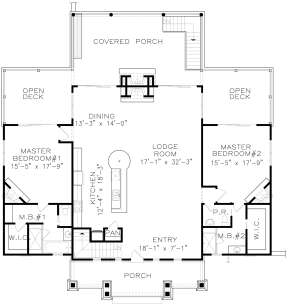 Main Floor for House Plan #699-00124