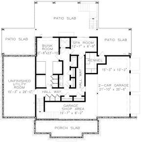 Basement for House Plan #699-00124