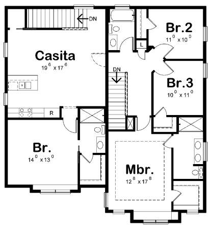 Upper 2nd floor for House Plan #402-01570