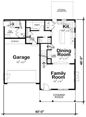 Main Level 1st floor for House Plan #402-01572