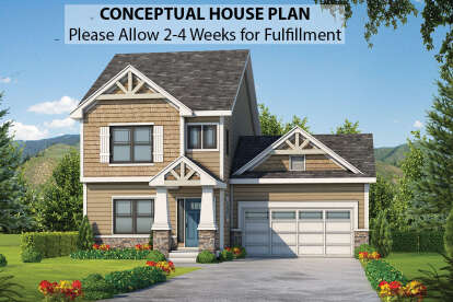 Craftsman House Plan #402-01573 Elevation Photo