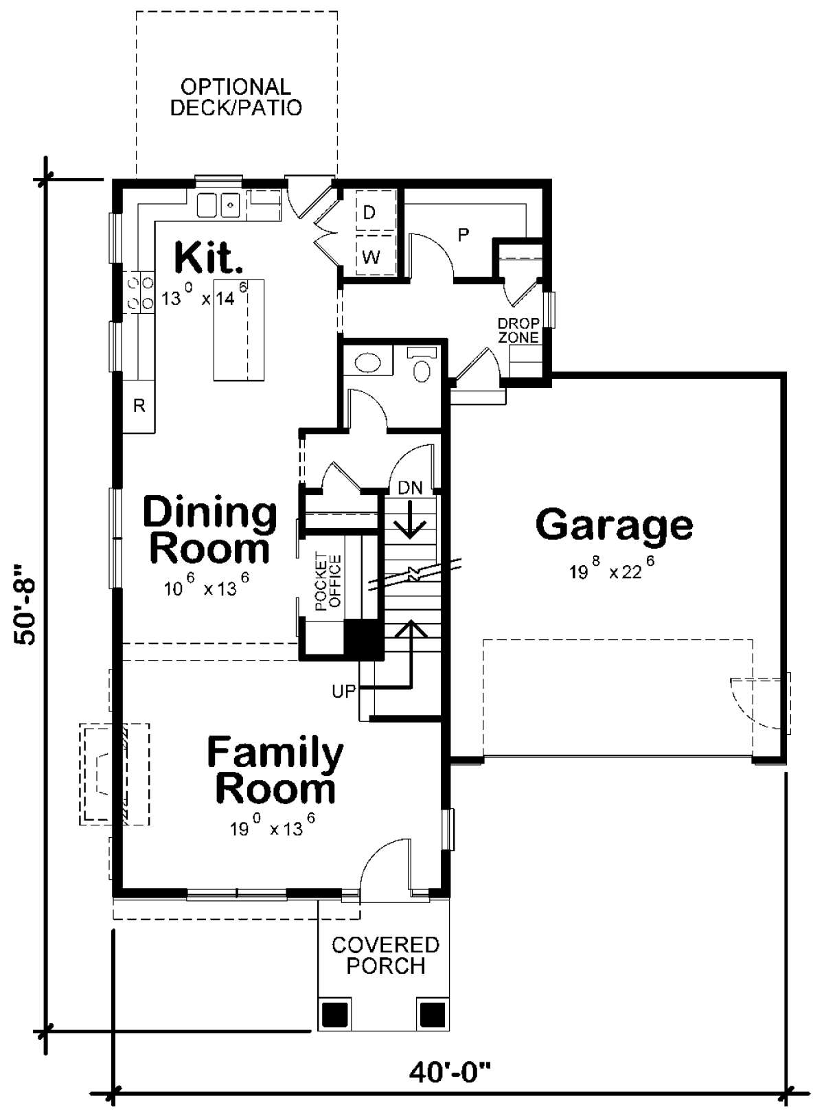 Main Level 1st floor for House Plan #402-01573