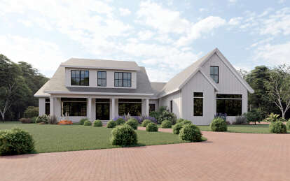 Modern Farmhouse House Plan #6849-00054 Elevation Photo