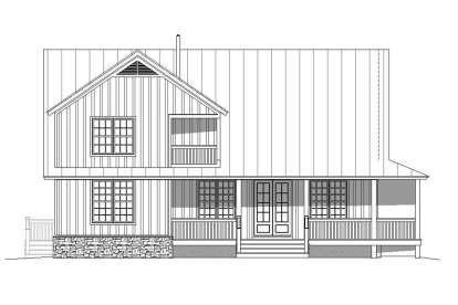 Cabin House Plan #940-00126 Elevation Photo