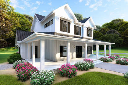 Modern Farmhouse House Plan #8318-00103 Elevation Photo