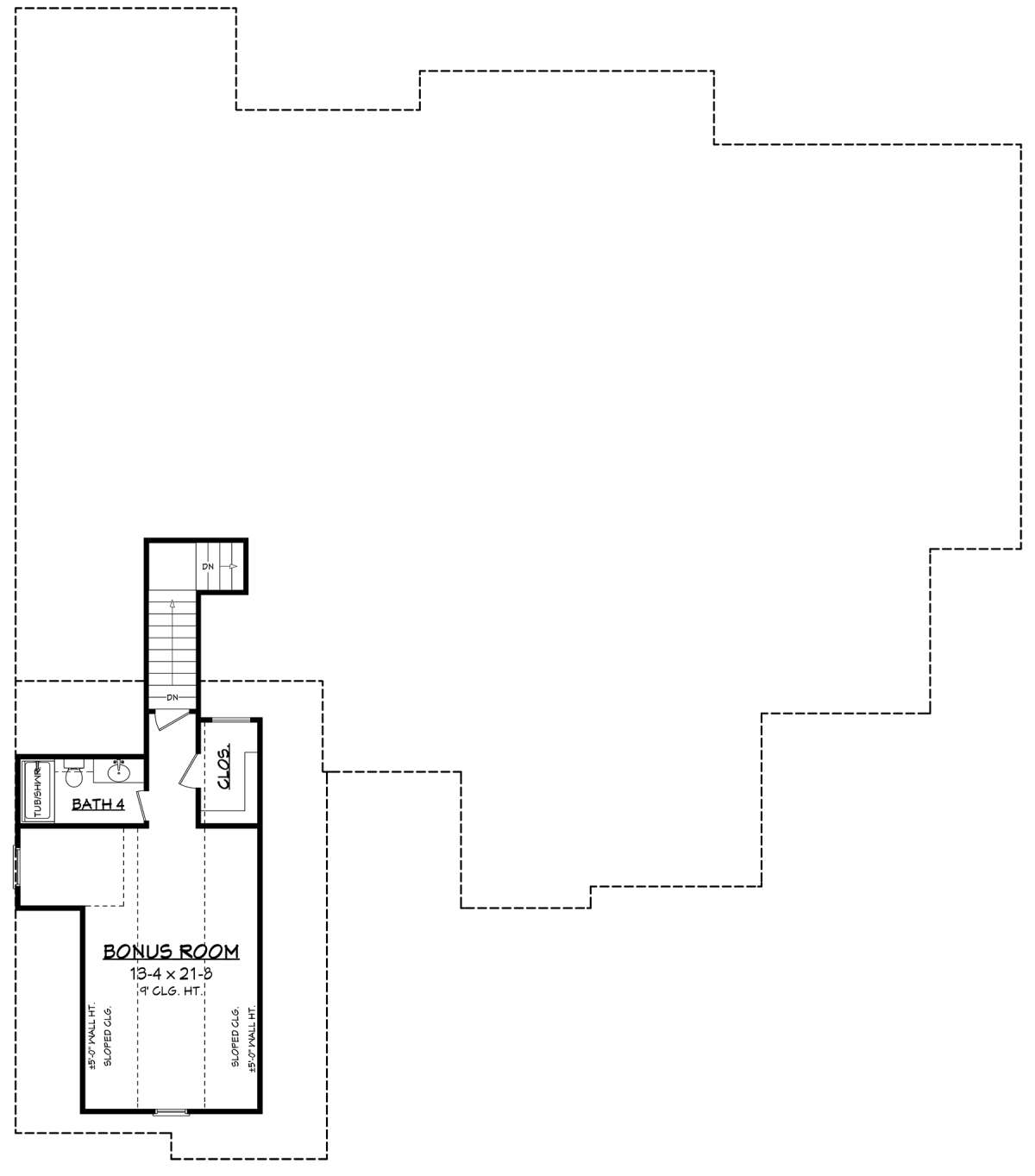 Bonus Room for House Plan #041-00183