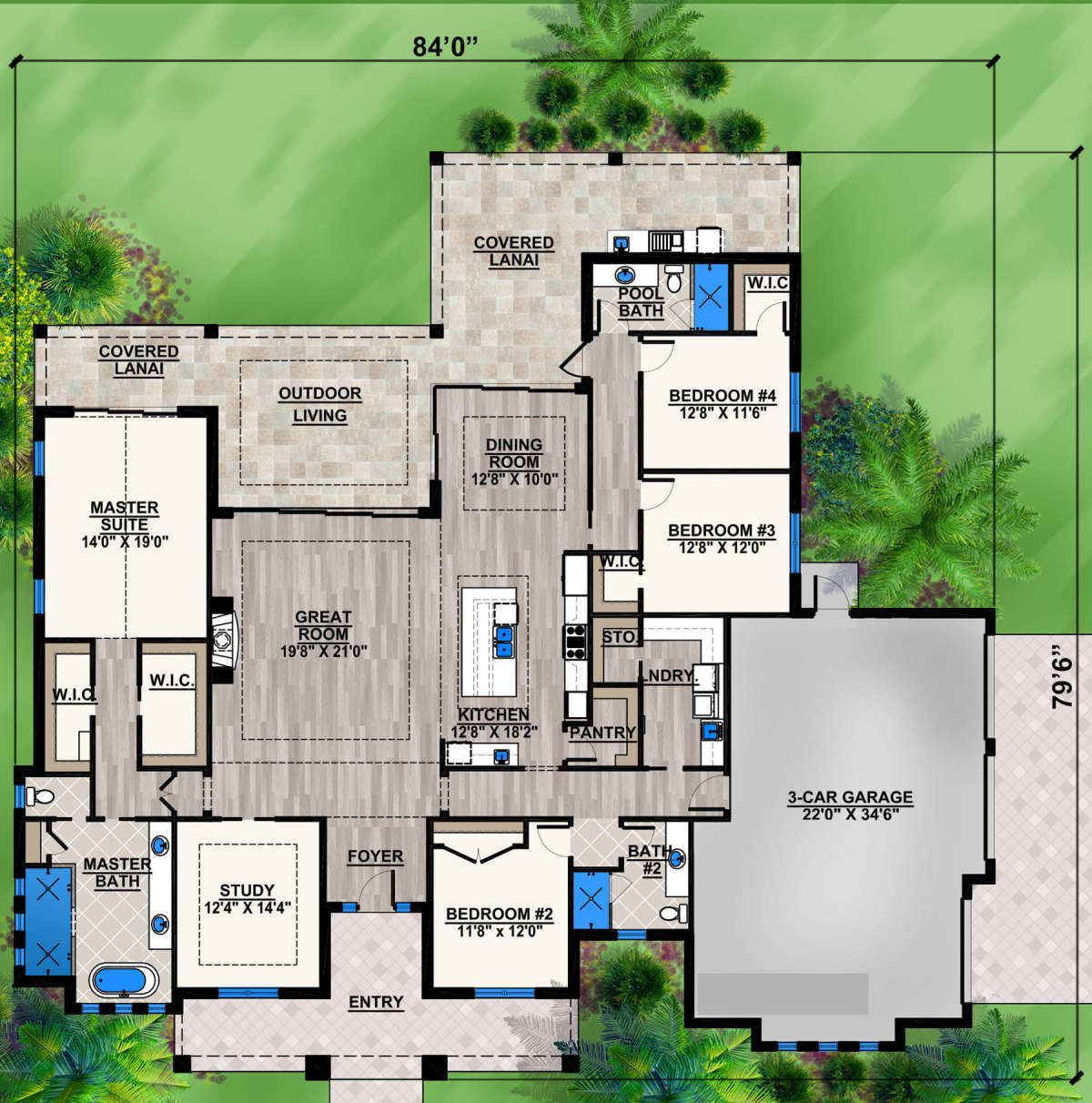 Main Floor for House Plan #207-00068