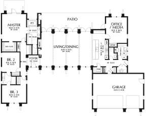 Main Floor for House Plan #2559-00806