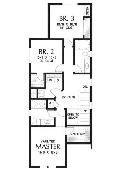 Second Floor for House Plan #2559-00809