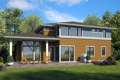 Prairie House Plan #2559-00811 Elevation Photo