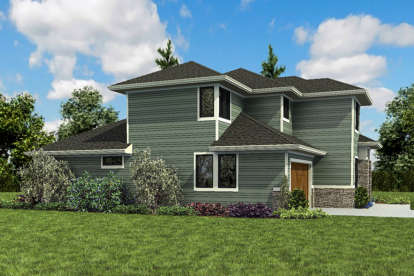 Prairie House Plan #2559-00812 Elevation Photo