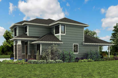 Prairie House Plan #2559-00812 Elevation Photo