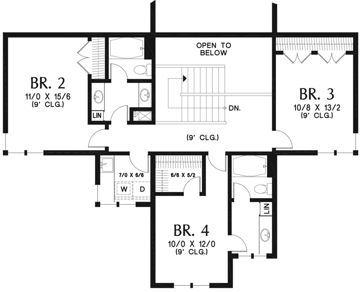Second Floor for House Plan #2559-00812