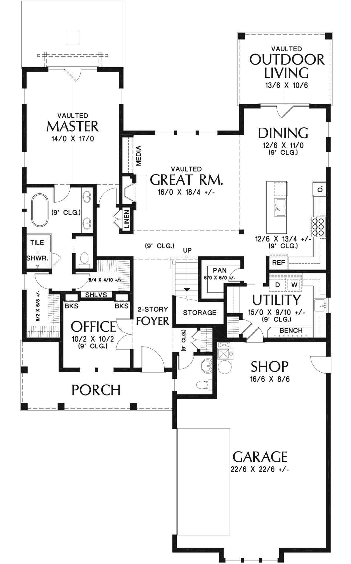 Main Floor for House Plan #2559-00813