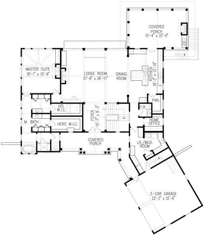 Main Floor for House Plan #699-00125