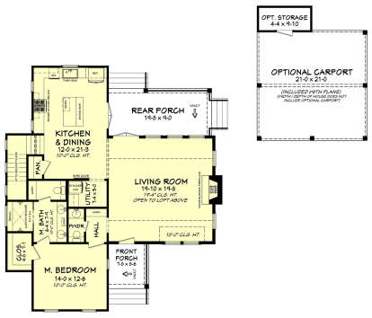 Main Floor for House Plan #041-00184