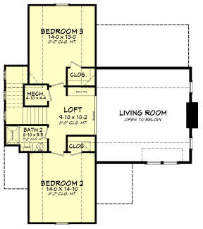 Second Floor for House Plan #041-00184