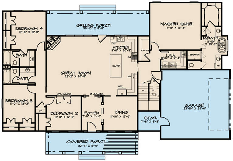 House Plan House Plan #20584 Drawing 1