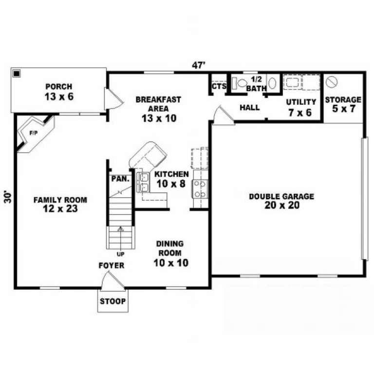 House Plan House Plan #2059 Drawing 1