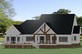 Modern Farmhouse House Plan #6849-00056 Elevation Photo