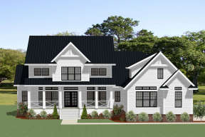Modern Farmhouse House Plan #6849-00056 Elevation Photo