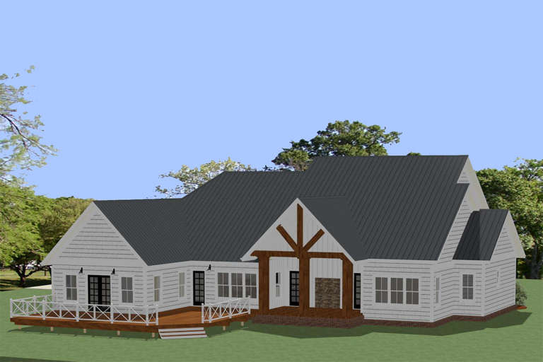 Country House Plan #6849-00057 Elevation Photo