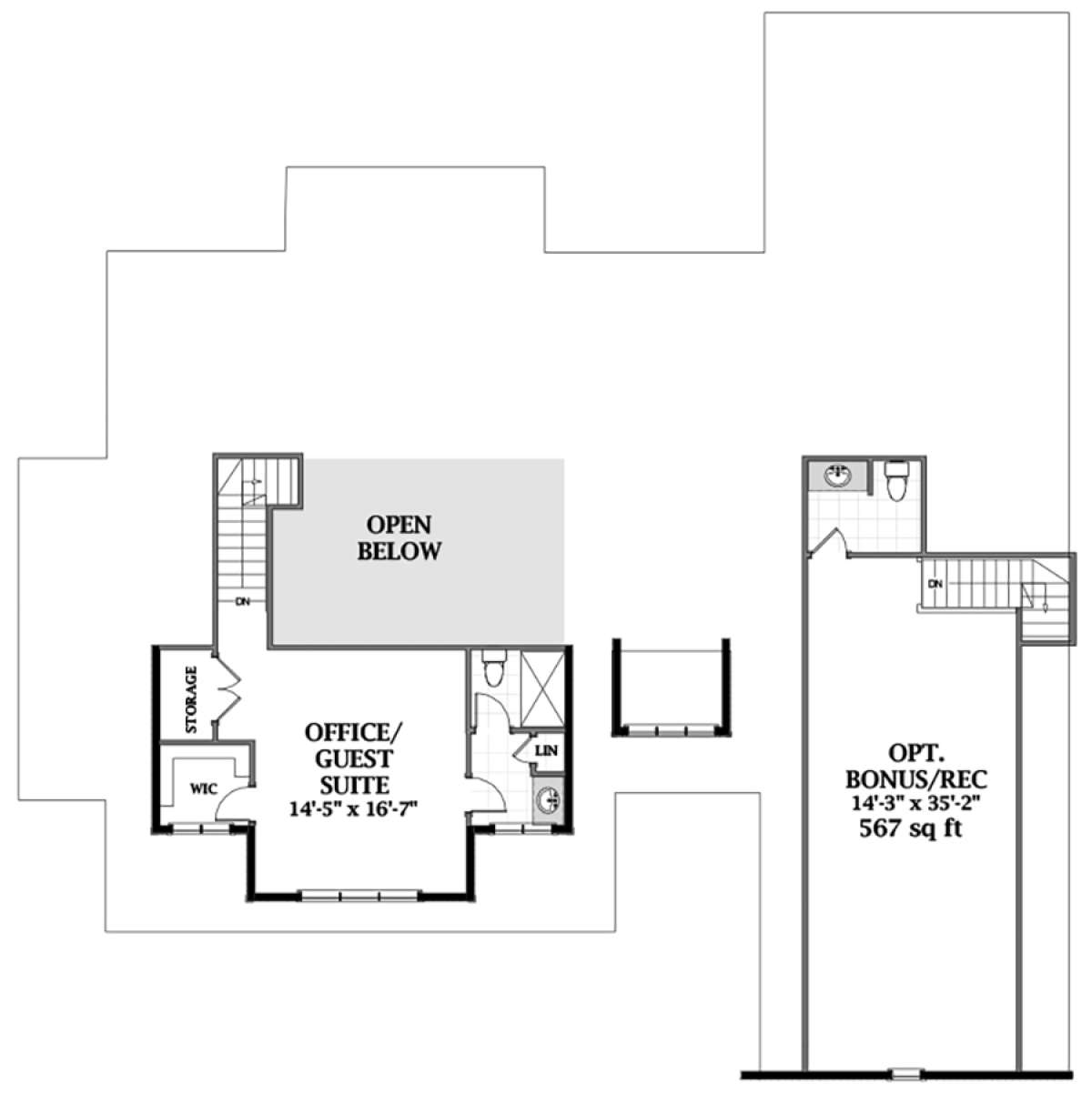 Second Floor for House Plan #6849-00057