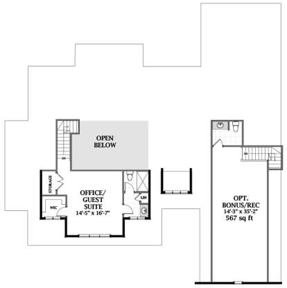 Second Floor for House Plan #6849-00057
