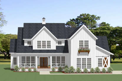 Modern Farmhouse Plan: 2,886 Square Feet, 4 Bedrooms, 4.5 Bathrooms ...