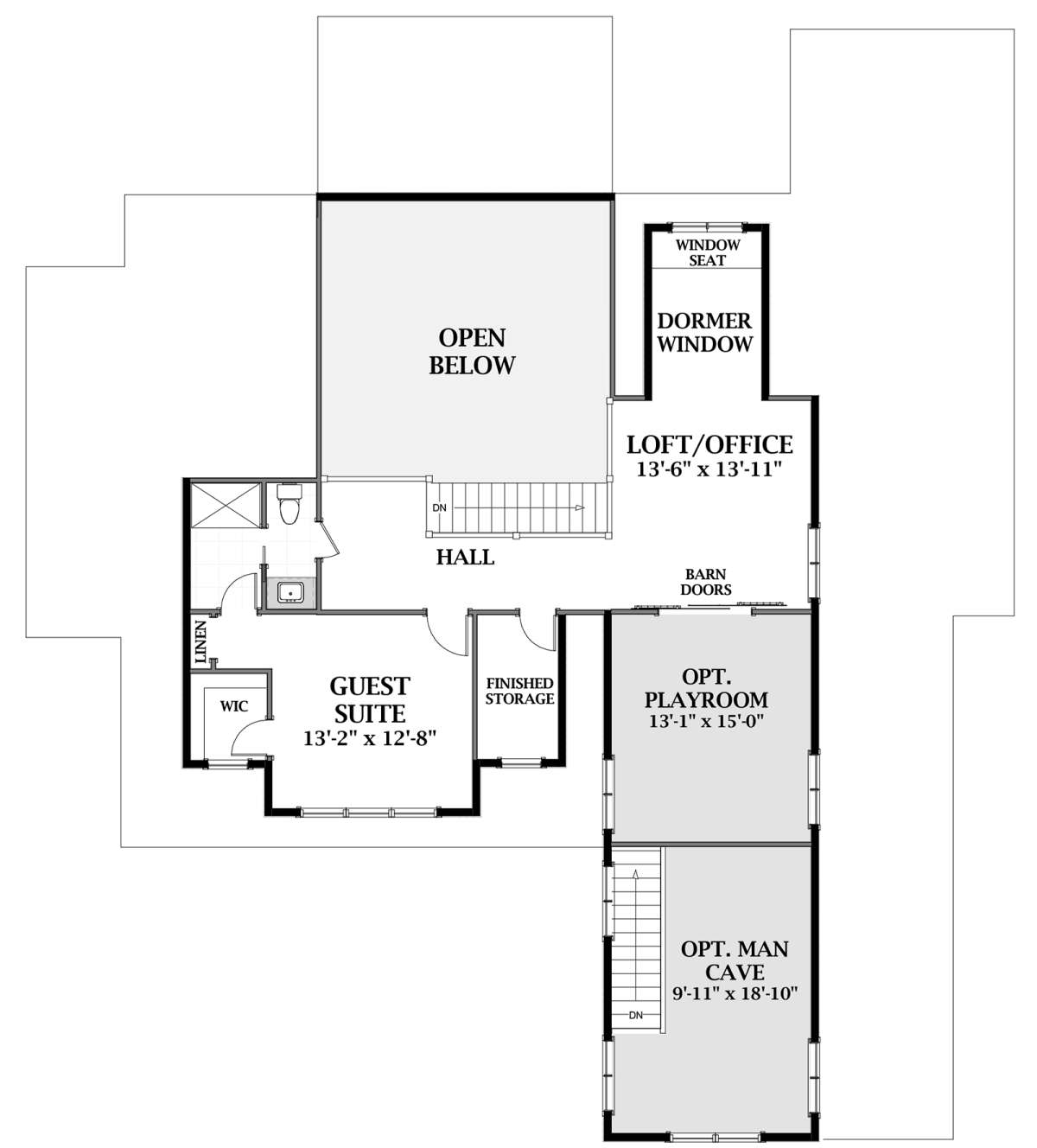 Second Floor for House Plan #6849-00058