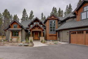 Mountain Rustic House Plan #5829-00026 Elevation Photo