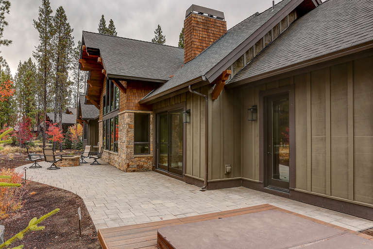 Mountain Rustic House Plan #5829-00026 Elevation Photo