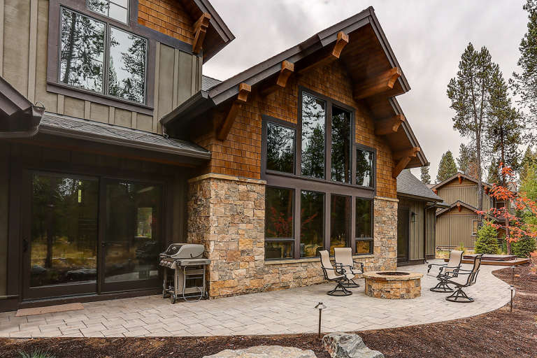 Mountain Rustic House Plan #5829-00026 Elevation Photo