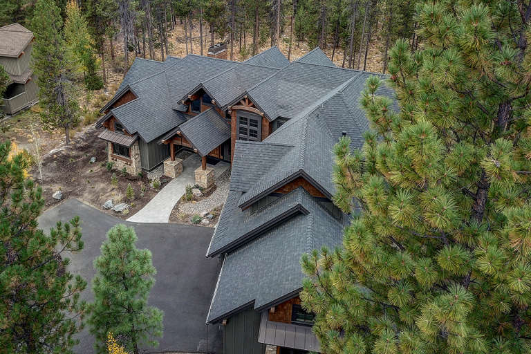 Mountain Rustic House Plan #5829-00026 Elevation Photo